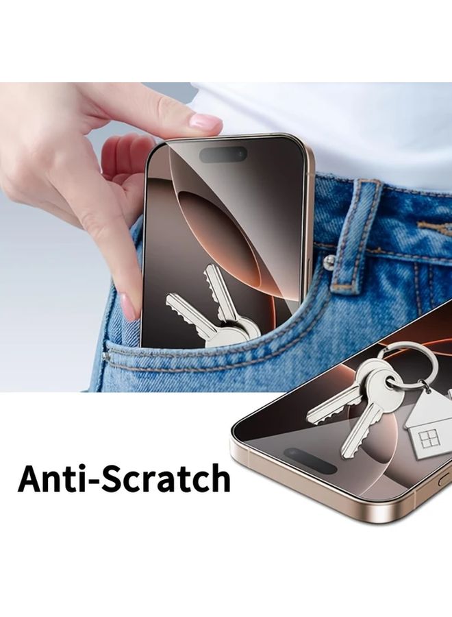 iPhone 15 Screen Protector Set 3 Pack Tempered Glass 9H Hardness Anti Scratch Case Friendly - Image 3